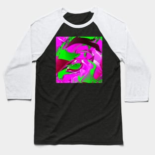 Cheerful bright green on pink Baseball T-Shirt